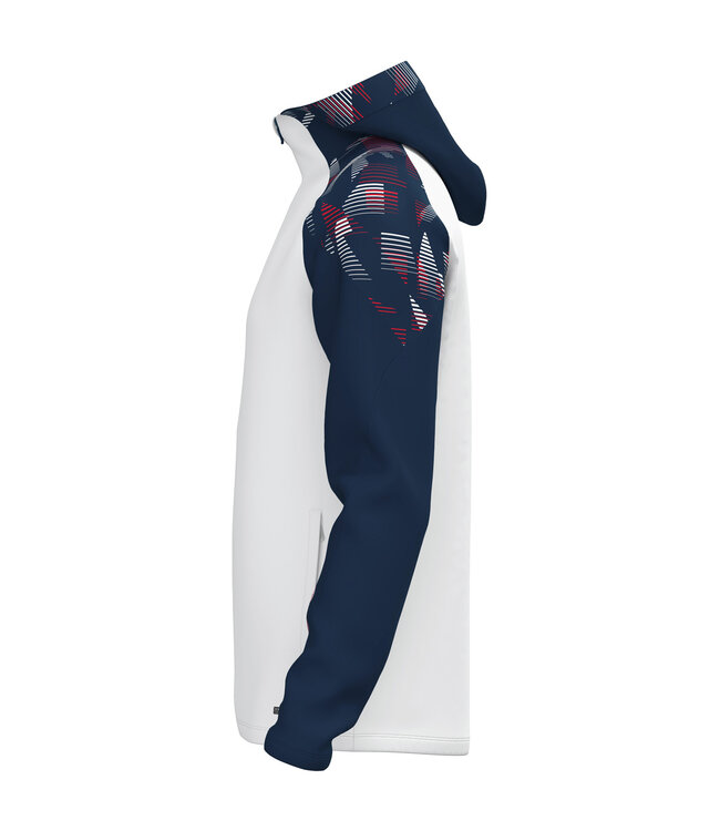 JAKO Jas met Kap Sonic | Heren-Dames-Kids│Wit-Marine-Rood