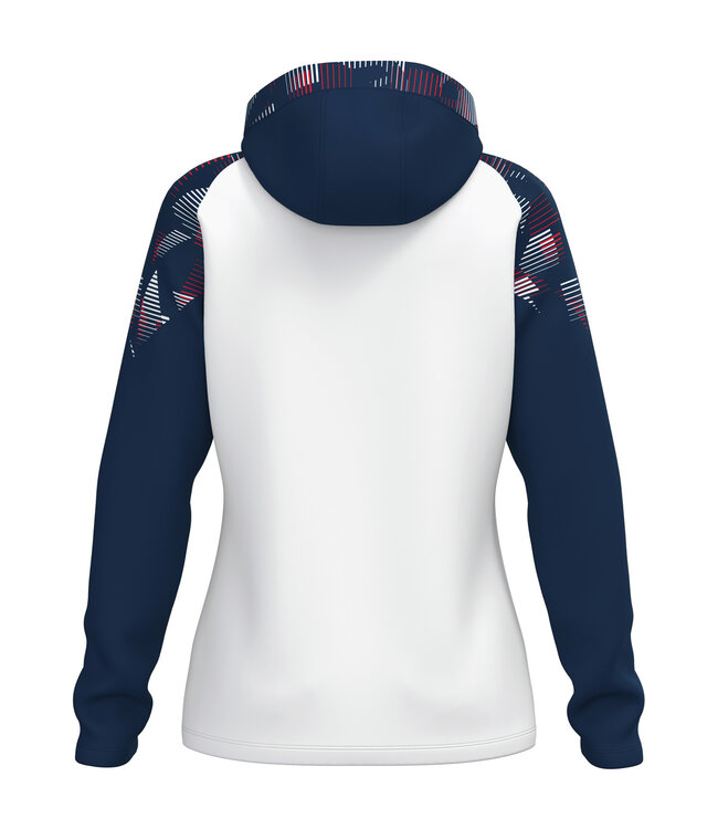 JAKO Jas met Kap Sonic | Heren-Dames-Kids│Wit-Marine-Rood