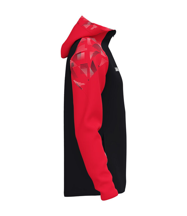 JAKO Jas met Kap Sonic | Heren-Dames-Kids│Zwart-Rood