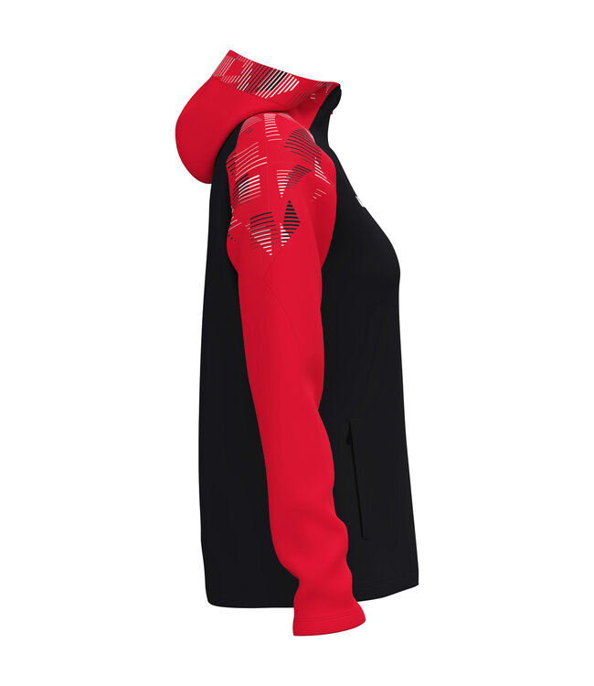 JAKO Jas met Kap Sonic | Heren-Dames-Kids│Zwart-Rood