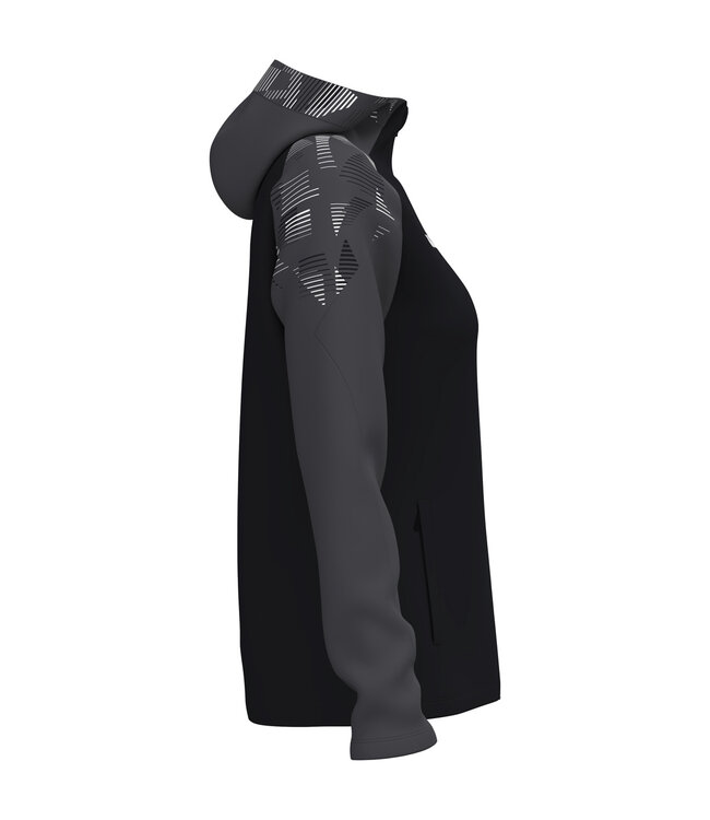 JAKO Jas met Kap Sonic | Heren-Dames-Kids│Zwart-Antraciet