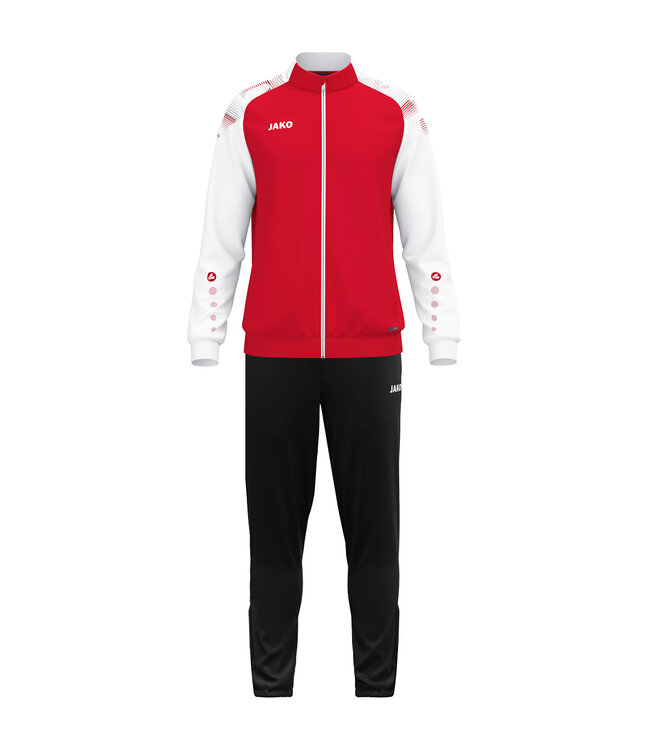 JAKO Polyestervest Sonic | Uni-Kids | Rood-Wit