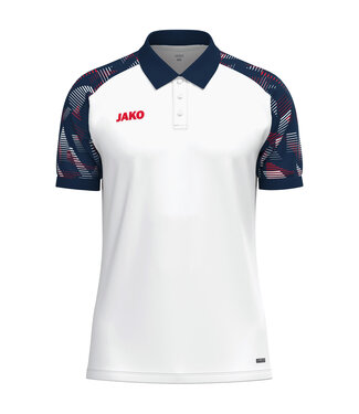 JAKO Polo Sonic | Uni - Kids | Wit - Marine - Rood