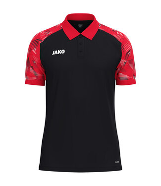 JAKO Polo Sonic | Uni - Kids | Zwart - Rood