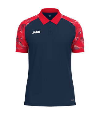 JAKO Polo Sonic | Uni - Kids | Marine - Rood