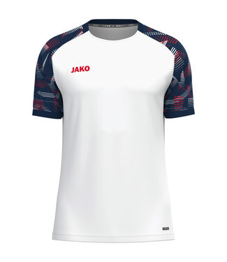 JAKO T-shirt Sonic | Kids - Uni - Dames | Wit - Marine - Rood