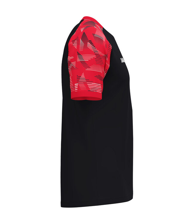 JAKO T-shirt Sonic | Kids - Uni - Dames | Zwart - Rood