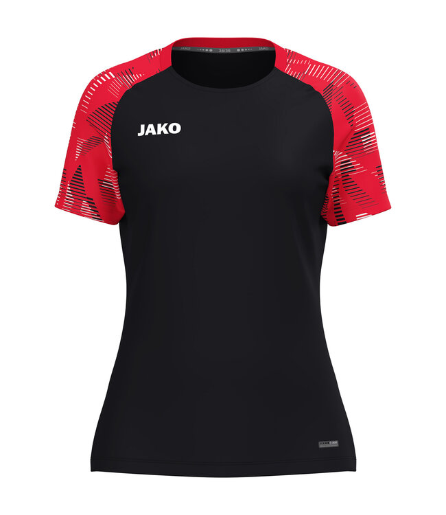 JAKO T-shirt Sonic | Kids - Uni - Dames | Zwart - Rood