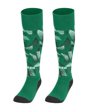 JAKO Kousen Sonic│Groen - Zwart - Wit