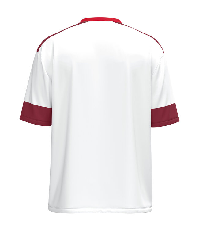 JAKO Shirt Club 92 | Wit - Rood - Kastanje