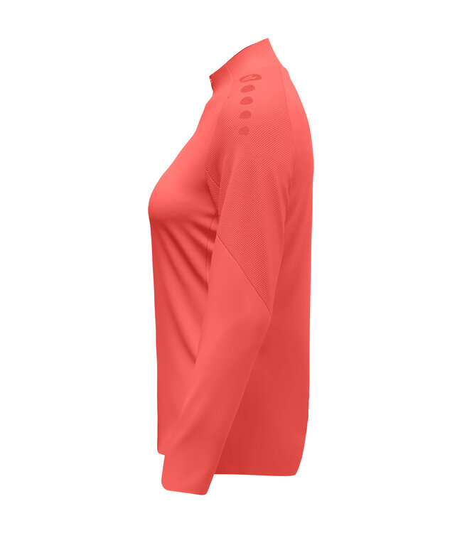 JAKO Ziptop Light Flow | Dames | Koraal