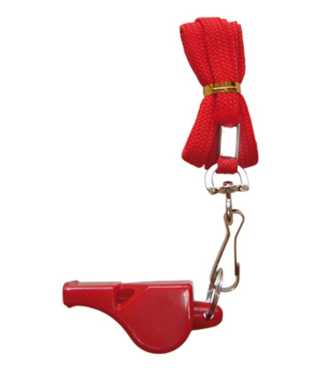 Zeus Scheidsrechters fluitje Zeus met koord in 5 kleuren