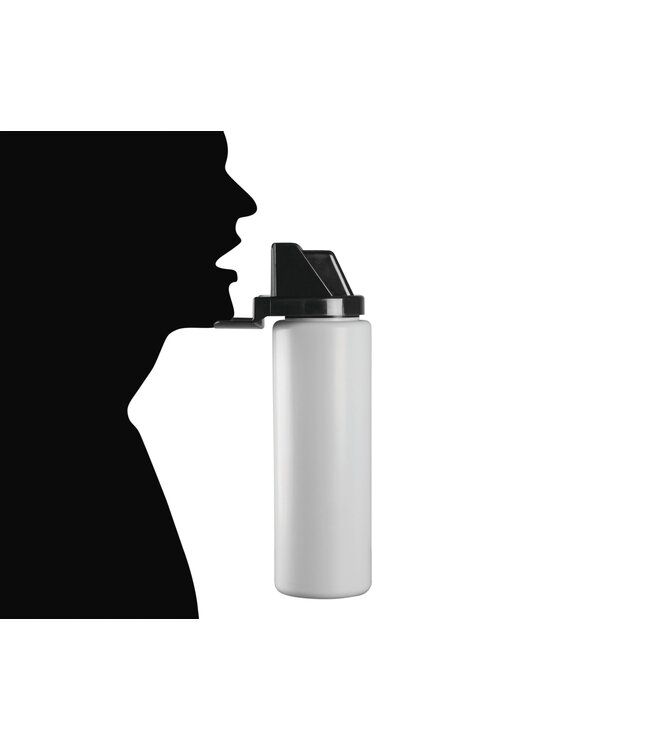 Proact Ideale Drinkfles / Bidon voor Teamsport | Wit - Zwart