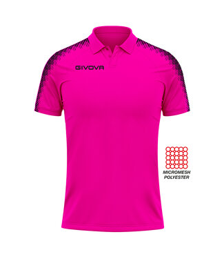 Givova Polo Club | Uni│Fuchsia-Zwart