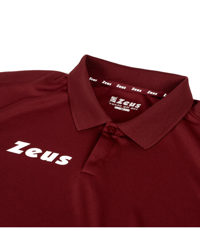 Zeus Polo Start| mini kids- Kids - Uni│Bordeaux - Zwart