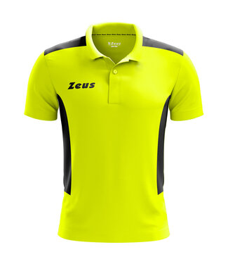 Zeus Polo Start| mini kids- Kids - Uni│Fluogeel - Zwart