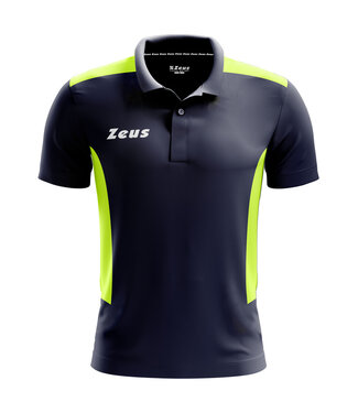 Zeus Polo Start| mini kids- Kids - Uni│Navy-Fluogeel
