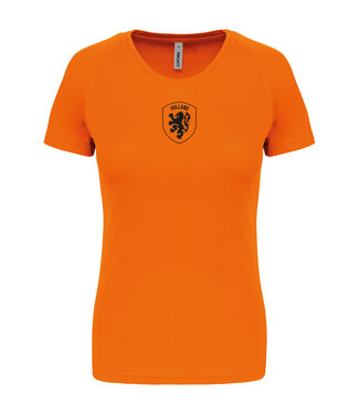Payper Oranje fanshirt DAMES - Fluo Oranje  / Bedrukking mogelijk