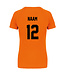 Oranje dames shirt met tekst " WK eraan"