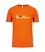 Oranje Fanshirt WK 2026 voor kinderen met tekst "WK niet gaan slapen"