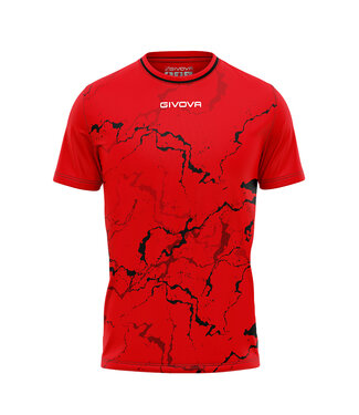 Givova Shirt Grafity│Rood - Zwart
