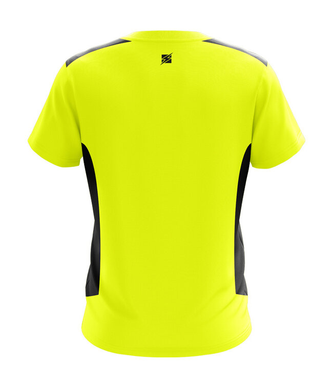 Zeus Shirt Start | v.a. maat 128 | Fluogeel - Zwart