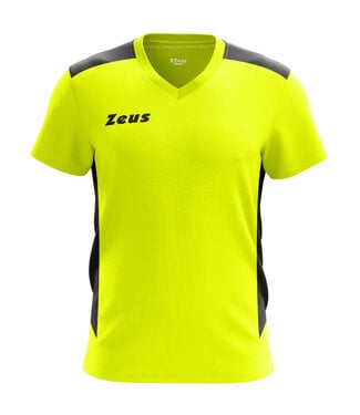 Zeus Shirt Start | v.a. maat 128 | Fluogeel - Zwart