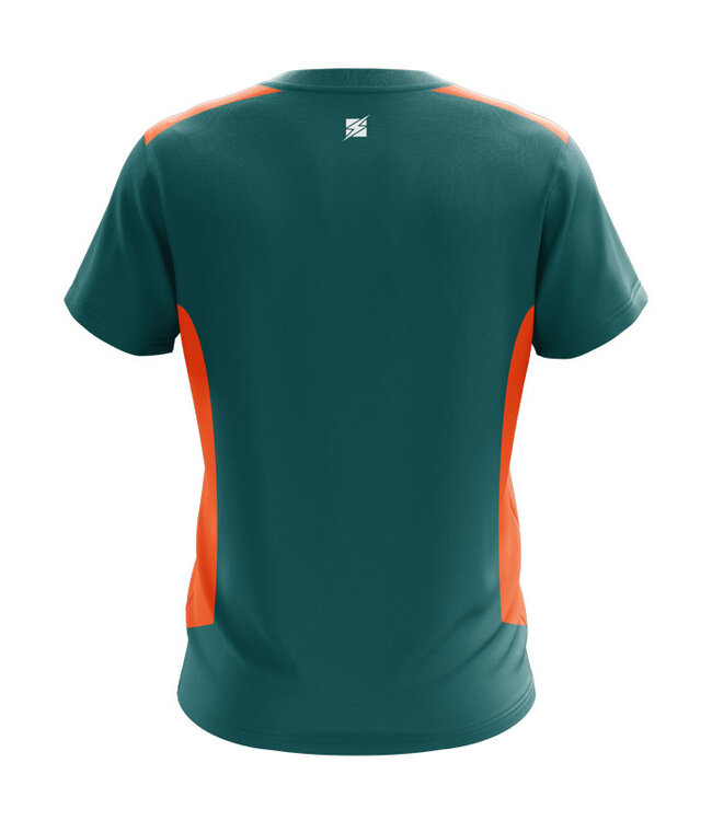 Zeus Shirt Start | v.a. maat 128 | Petrol - Oranje
