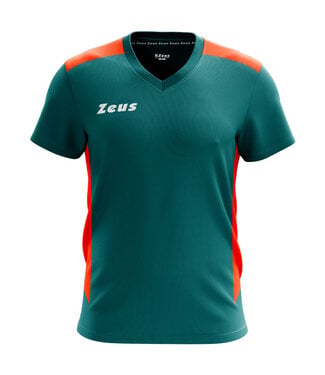Zeus Shirt Start | v.a. maat 128 | Petrol - Oranje