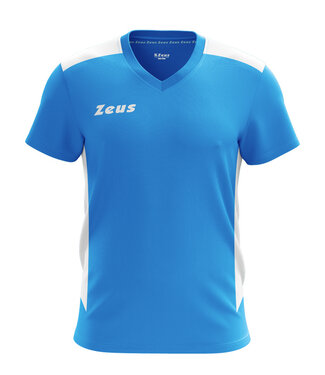 Zeus Shirt Start | v.a. maat 128 | Light Royal - Wit