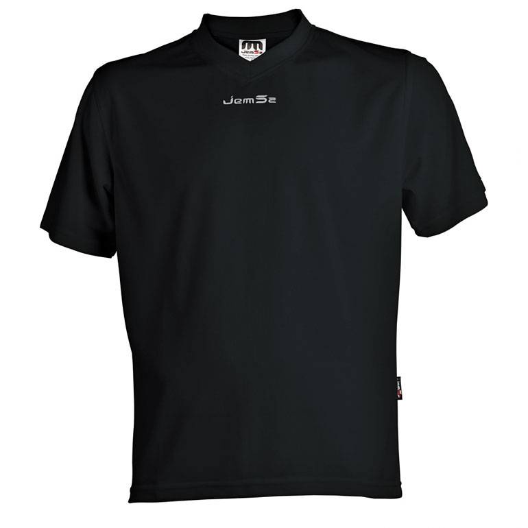 Sportshirt London zwart maat 140
