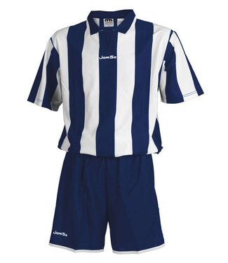 Set Stripes wit royalblue maat XL Set Stripes wit royalblue maat XL