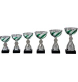 AS 3020 Leuke serie 6 maten groen-zilver 12,5 - 19 Cm