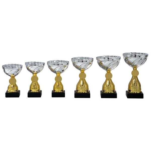 AS 3030 Leuke serie 6 maten goud-zilver 12,5 - 19 Cm