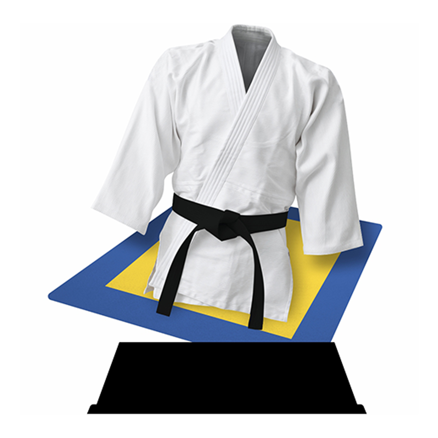 WT 0211 Eco trofee van hout  Judo-  13,5-16,5 cm