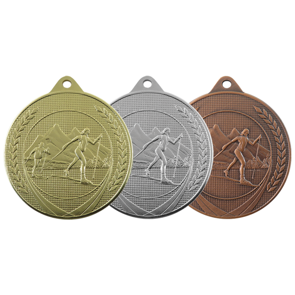 ME 645 Langlaufmedaille incl.   lint en graveren