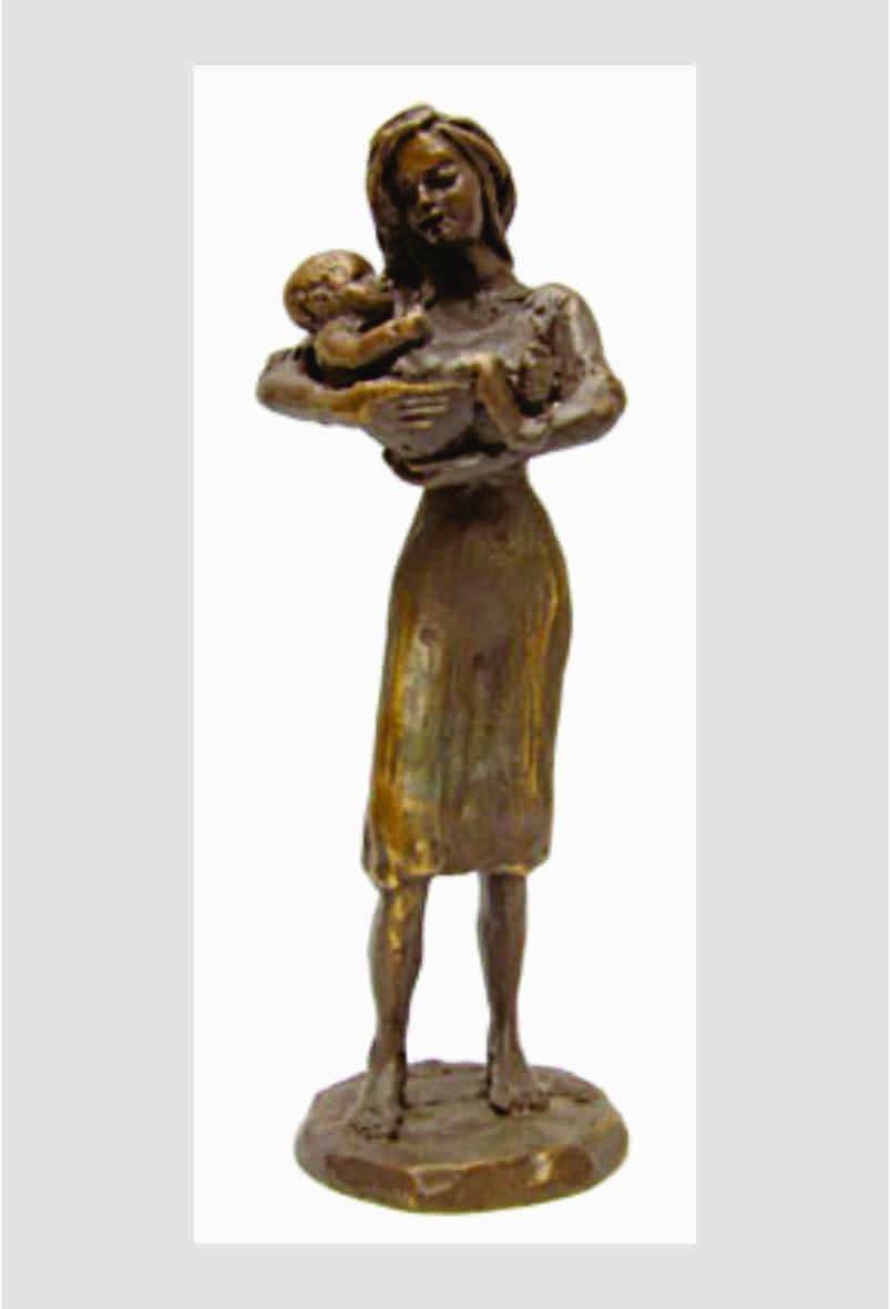 MA00201SB Moeder en kind 120 mm - INCL. GRATIS GRAVEREN