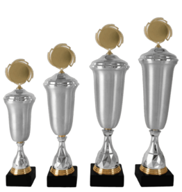 AK 5521 Mat zilveren beker in 4 maten 33-42.5 CM