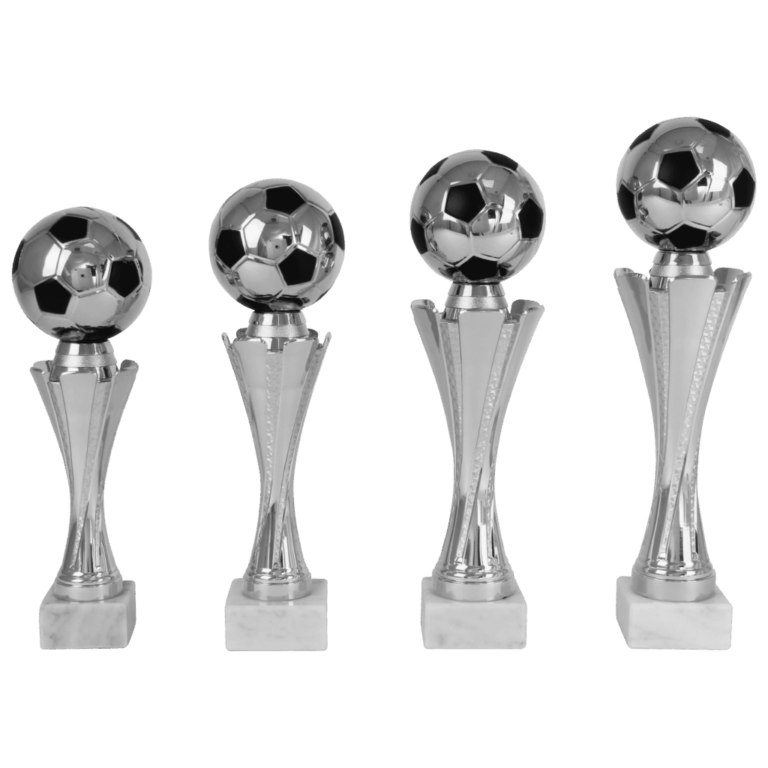 AK 5629  Voetbal serie in zilver 4 maten 28-33.5 Cm