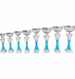 AK 5771 MOOIE LANGE SERIE 8 MATEN ZILVER -BLAUW 26-36 cm