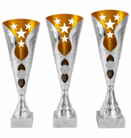 AK 6008 Bokaal   3 maten Goud-Zilver  33.5-36.5 Cm