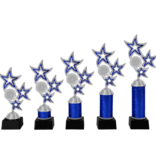 AR 1015 STANDAARD "STER" BLAUW-ZILVER 5 MATEN 18.5-28.5 CM