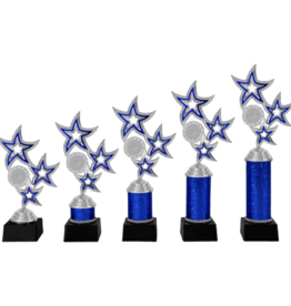 AR 1015 STANDAARD "STER" BLAUW-ZILVER 5 MATEN 18.5-28.5 CM