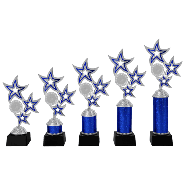 AR 1015 STANDAARD "STER" BLAUW-ZILVER 5 MATEN 18.5-28.5 CM