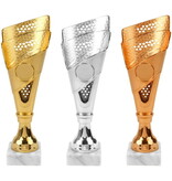 AR 1205 BEKER GOUD-ZILVER-BRONS 1 MAAT 23 CM