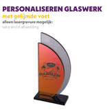BELLA GLAS AWARD ROOD-SMOKE 23,5 CM