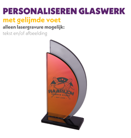 BELLA GLAS AWARD ROOD-SMOKE 23,5 CM