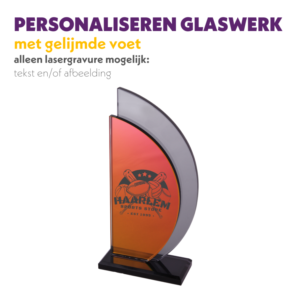 BELLA GLAS AWARD ROOD-SMOKE 23,5 CM