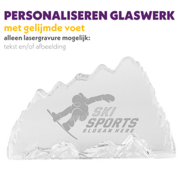 ICEBERG GLAS AWARD 21X13X3,5 CM