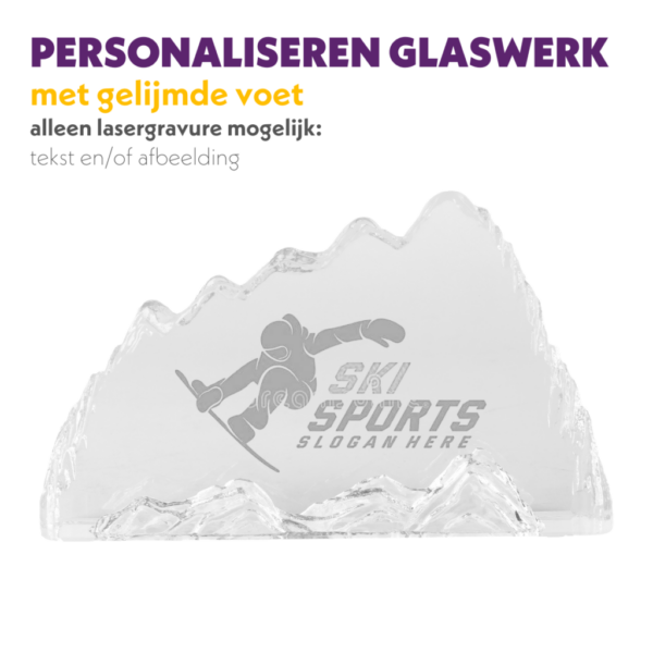 ICEBERG GLAS AWARD 21X13X3,5 CM